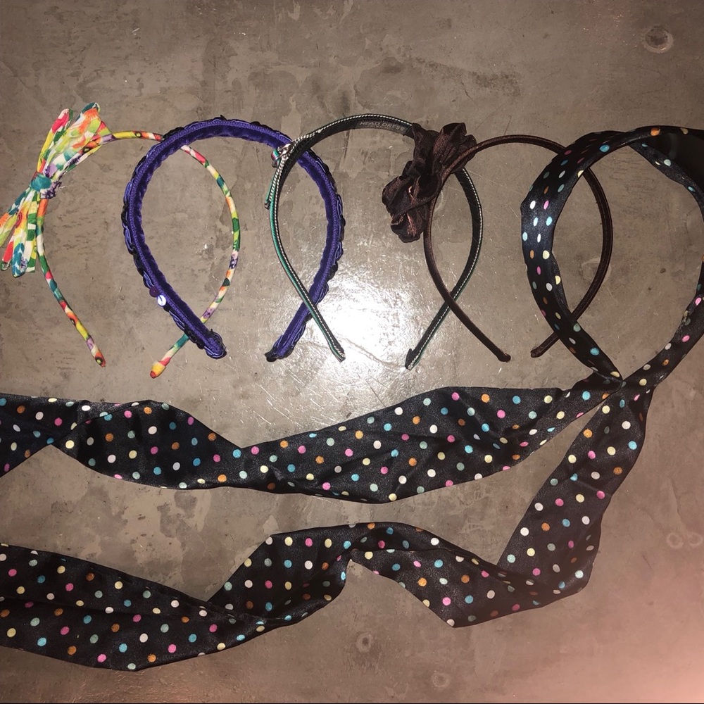 Girls headbands - group of 5